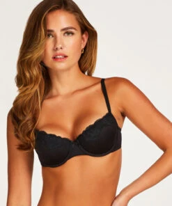Soutien-gorge à Armatures Préformé Secret Lace - Noir