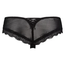Slip Brésilien Embroidered Mesh - Noir 9 Slip Brésilien Embroidered Mesh - Noir -Sous-vêtement Soldes 2024 101991 6