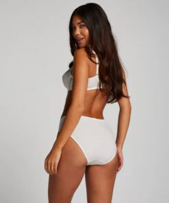 Slip Taille Haute Diva - Blanc -Sous-vêtement Soldes 2024 102523 4