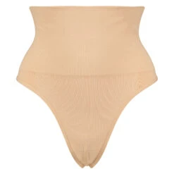 String Raffermissant Taille Haute Sans Coutures - Beige -Sous-vêtement Soldes 2024 110070 5