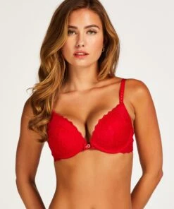 Soutien-gorge à Armatures Préformé Push-up Maya - Rouge