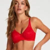 Soutien-gorge à Armatures Non-préformé Minimiseur Nina - Rouge