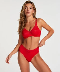 Soutien-gorge à Armatures Non-préformé Minimiseur Nina - Rouge -Sous-vêtement Soldes 2024 131723 3