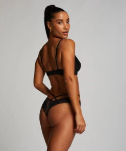 Slip Brésilien Ouvert Sosha - Noir -Sous-vêtement Soldes 2024 155089 4