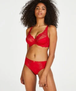 Slip Taille Haute Diva - Rouge