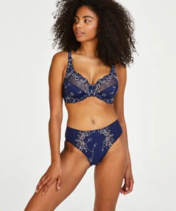 Slip Taille Haute Diva - Bleu