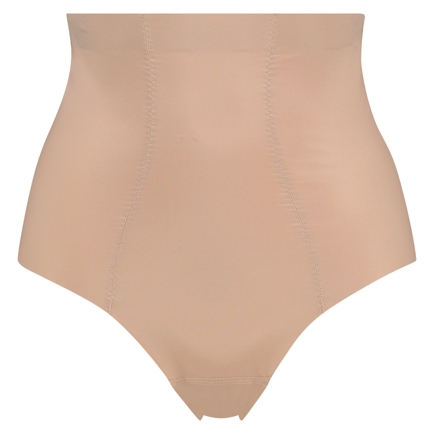 String Taille Haute Avec Gaine Sculptante En Dentelle Scuba - Beige 3 String Taille Haute Avec Gaine Sculptante En Dentelle Scuba - Beige – Image 3