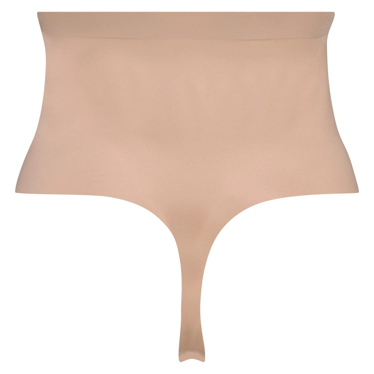 String Taille Haute Avec Gaine Sculptante En Dentelle Scuba - Beige 4 String Taille Haute Avec Gaine Sculptante En Dentelle Scuba - Beige – Image 4