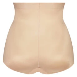 Culotte Taille Haute Avec Gaine Sculptante En Dentelle Scuba - Beige -Sous-vêtement Soldes 2024 161317 6
