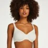 Soutien-gorge à Armatures Non-préformé Satin Fleece - Blanc