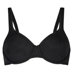 Soutien-gorge à Armatures Non-préformé Satin Fleece - Noir -Sous-vêtement Soldes 2024 169214 5