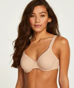 Soutien-gorge à Armatures Non-préformé Satin Fleece - Beige