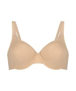 Soutien-gorge à Armatures Non-préformé Satin Fleece - Beige -Sous-vêtement Soldes 2024 169215 5