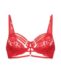 Soutien-gorge Rembourré Demi-bonnet à Armatures Longline Iggy - Rouge -Sous-vêtement Soldes 2024 171428 5