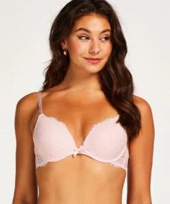 Soutien-gorge Push-up à Armatures Préformé Teddy - Rose