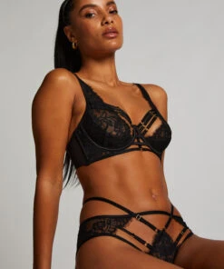 Slip Brésilien Ouvert Iggy - Noir