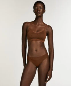 Bralette à Lanières - Marron -Sous-vêtement Soldes 2024 185083 3