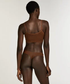 Bralette à Lanières - Marron -Sous-vêtement Soldes 2024 185083 4