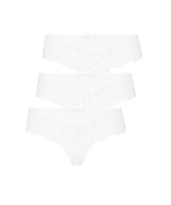 Lot De 3 Shorts Brésiliens Valencia - Blanc -Sous-vêtement Soldes 2024 185895 5