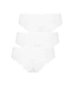 Lot De 3 Shorts Brésiliens Valencia - Blanc -Sous-vêtement Soldes 2024 185895 6