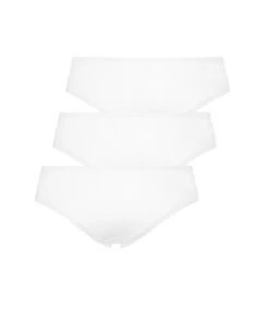 Lot De 3 Shorts Brésiliens En Coton Georgia - Blanc -Sous-vêtement Soldes 2024 185897 6