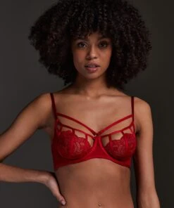 Soutien-gorge à Armatures Non-préformé Amara - Rouge