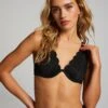 Haut De Bikini à Armatures Non Préformé Scallop - Noir