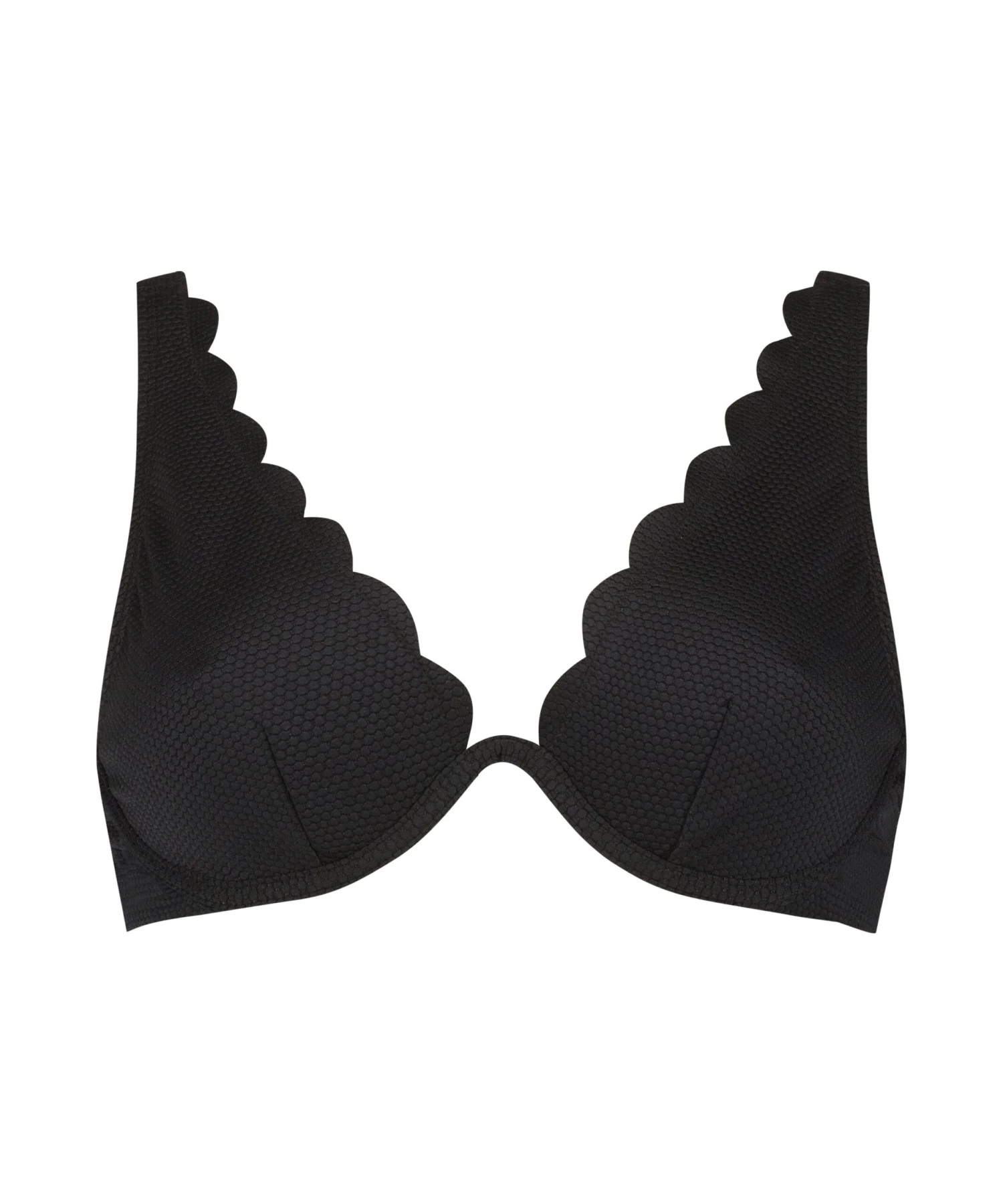 Haut De Bikini à Armatures Non Préformé Scallop - Noir 5 Haut De Bikini à Armatures Non Préformé Scallop - Noir – Image 5