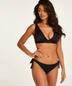 Haut De Bikini Triangle Luxe - Noir -Sous-vêtement Soldes 2024 191551 3