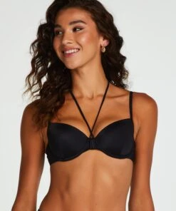 Haut De Maillot De Bain Rembourré à Armatures Luxe - Noir