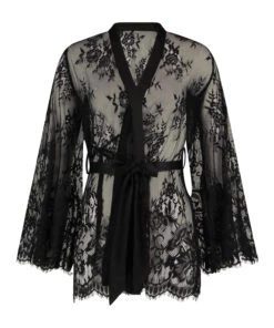 Kimono Lace Isabelle - Noir 8 Kimono Lace Isabelle - Noir -Sous-vêtement Soldes 2024 191636 5