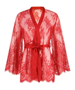Kimono Lace Isabelle - Rouge