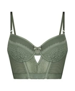Soutien-gorge Rembourré à Armatures Longline Malika - Vert -Sous-vêtement Soldes 2024 191713 5