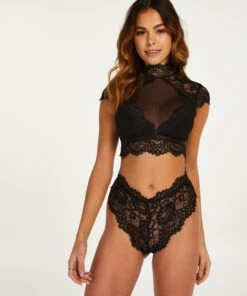 String échancré Marilyn - Noir