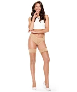 Bas Autofixants 15 Deniers - Beige