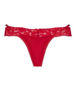 String En V Taille Très Basse Elliena - Rouge -Sous-vêtement Soldes 2024 194037 5