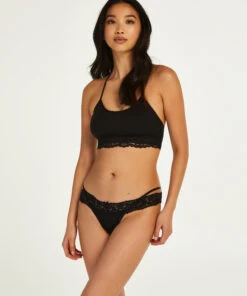 String En V Taille Très Basse Elliena - Noir