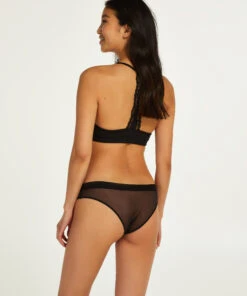 Slip Brésilien Invisible Mesh - Noir -Sous-vêtement Soldes 2024 194295 4