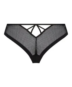 Slip Brésilien Résille Invisible - Noir -Sous-vêtement Soldes 2024 194296 6