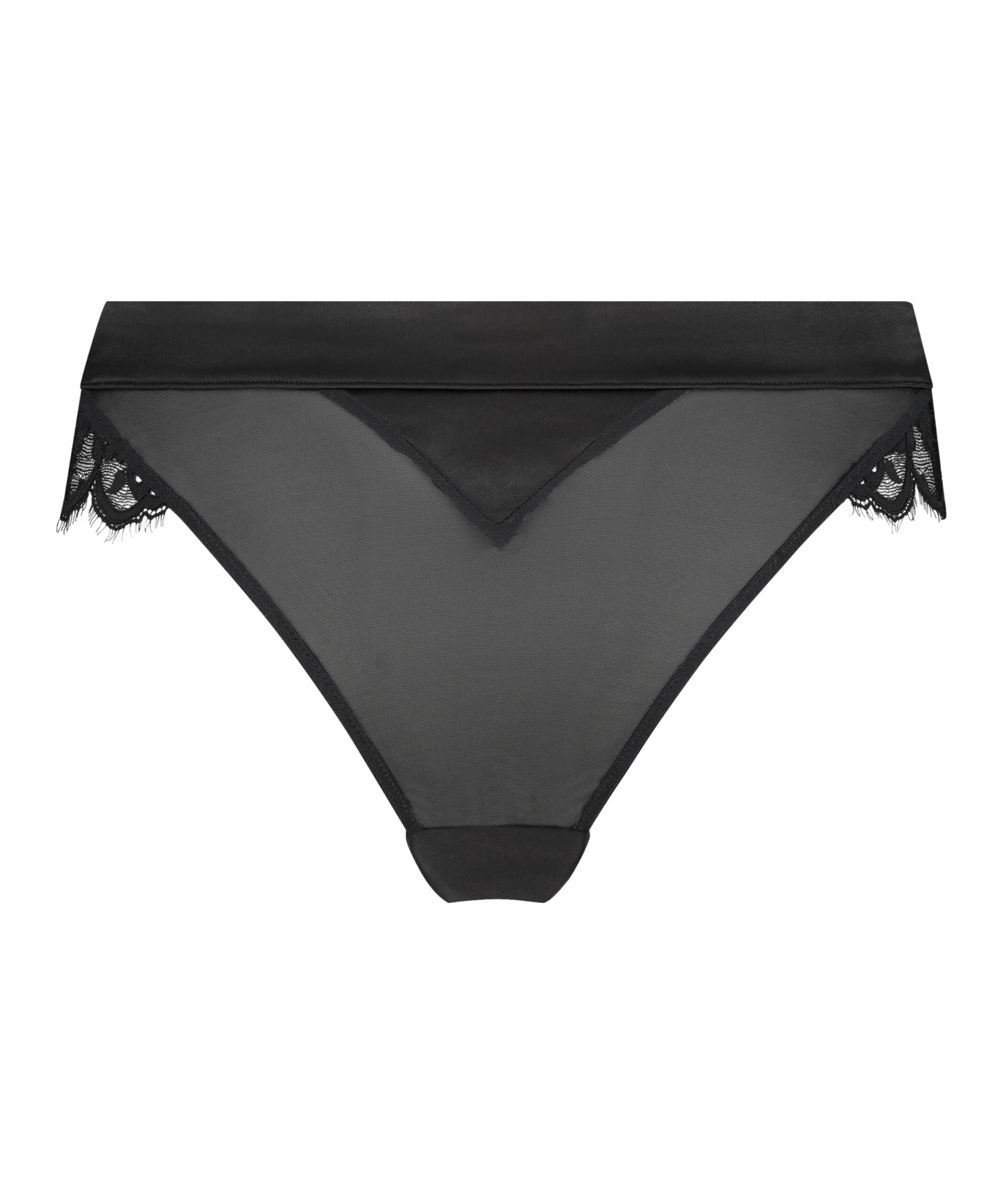 Slip Brésilien Taille Haute Genevieve - Noir 5 Slip Brésilien Taille Haute Genevieve - Noir – Image 5