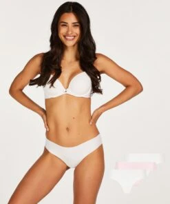 Lot De 3 Slips Brésiliens Invisibles - Blanc