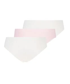 Lot De 3 Slips Brésiliens Invisibles - Blanc 9 Lot De 3 Slips Brésiliens Invisibles - Blanc -Sous-vêtement Soldes 2024 196659 6