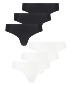 Lot De 6 Strings Invisibles - Blanc -Sous-vêtement Soldes 2024 196660 5