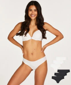 Lot De 6 Slips Invisibles En Coton - Blanc