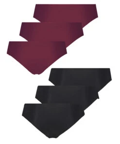 Lot De 6 Slips Invisibles En Coton - Violet -Sous-vêtement Soldes 2024 196680 6