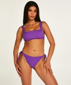 Bas De Bikini Cheeky Texture - Violet