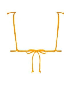 Haut De Bikini Triangle Texture - Orange -Sous-vêtement Soldes 2024 198796 6