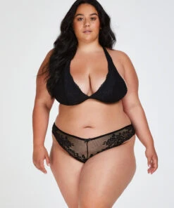 Slip Brésilien Bianca - Noir -Sous-vêtement Soldes 2024 199595 12