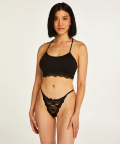 Mini String Tanga - Noir