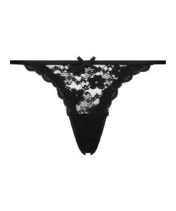 Mini String Tanga - Noir -Sous-vêtement Soldes 2024 199716 5